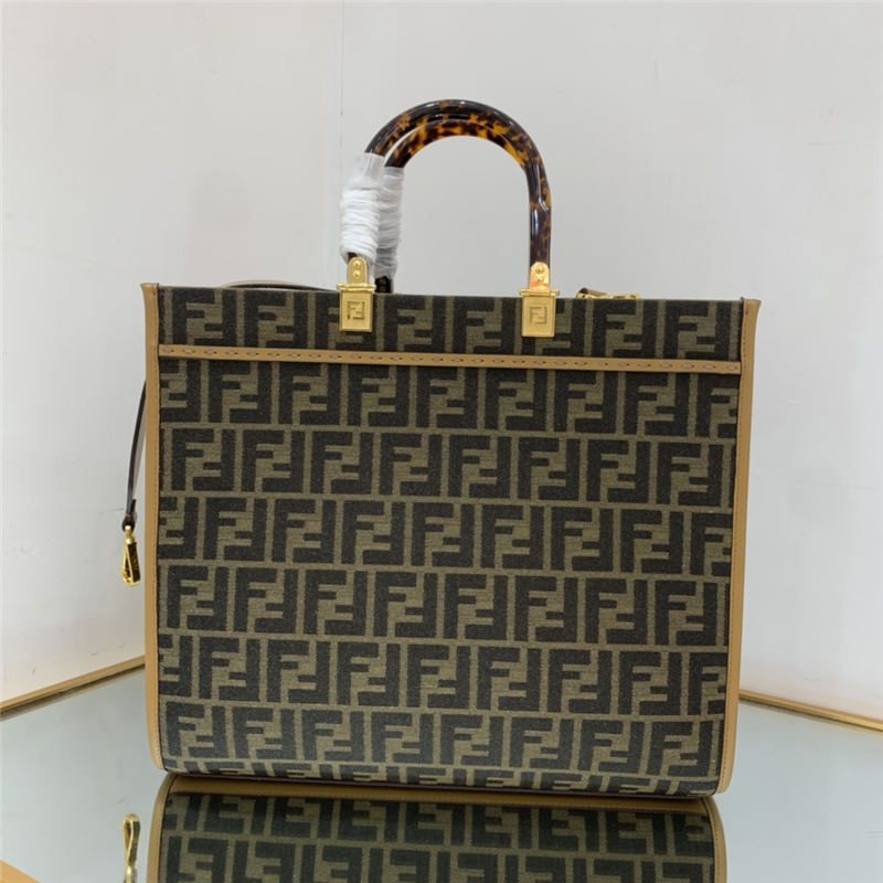 MEDIUM Fendi SUNSHINE Fendace Printed leather shopper High