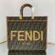 MEDIUM Fendi SUNSHINE Fendace Printed leather shopper High