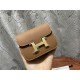 Hermes Constance Slim Wallet Leather Gold Metal WAX High