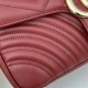 GG Marmont small matelassé shoulder bag Burgundy High