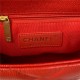 Chanel SMALL FLAP BAG Grained Shiny Calfskin & Gold-Tone Metal AS3369 Red A