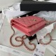 WALLET ON CHAIN Lambskin & Gold-Tone Metal AP1450 Pink A