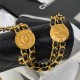 Chanel CLUTCH WITH CHAIN AP2857 Grained Shiny Calfskin & Gold-Tone Metal Black A