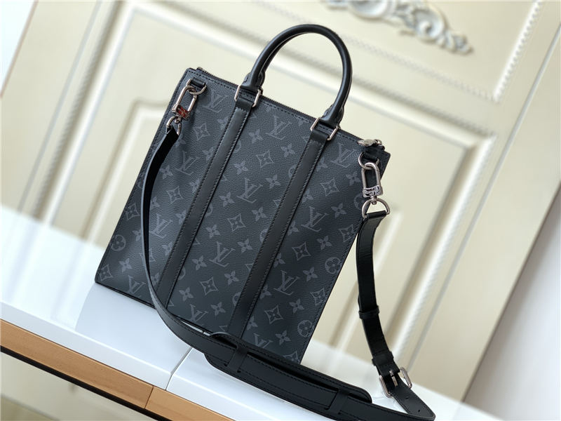 Louis Vuitton SAC PLAT CROSS Monogram Eclipse M46098 High