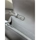 Hermes Constance To Go Long Wallet Epsom Leather Dark Grey Silver-Metal WAX High