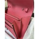 Hermes Constance To Go Long Wallet Epsom Leather Rose Pink Silver-Metal WAX High