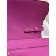 Hermes Constance To Go Long Wallet Epsom Leather Fuchsia Gold-Metal WAX High