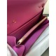 Hermes Constance To Go Long Wallet Epsom Leather Fuchsia Gold-Metal WAX High