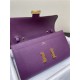 Hermes Constance To Go Long Wallet Epsom Leather Purple Gold-Metal WAX High