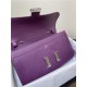 Hermes Constance To Go Long Wallet Epsom Leather Purple Silver-Metal WAX High