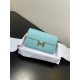 Hermes Constance To Go Long Wallet Epsom Leather Macaroon Blue Gold-Metal WAX High