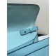 Hermes Constance To Go Long Wallet Epsom Leather Macaroon Blue Silver-Metal WAX High