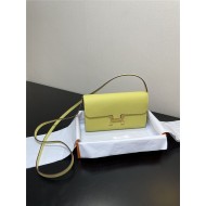 Hermes Constance To Go Long Wallet Epsom Leather Lemon Gold-Metal WAX High