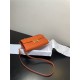 Hermes Constance To Go Long Wallet Epsom Leather Orange Gold-Metal WAX High