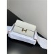 Hermes Constance To Go Long Wallet Epsom Leather White Gold-Metal WAX High