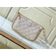 Louis Vuitton MULTI POCHETTE ACCESSOIRES Sprayed and embossed grained cowhide leather M46093 High