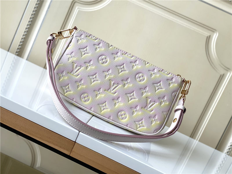 Louis Vuitton MULTI POCHETTE ACCESSOIRES Sprayed and embossed grained cowhide leather M46093 High