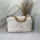 Chanel 19 Flap Bag Snake Gold-Tone, Silver-Tone & Ruthenium-Finish Metal High