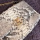 Chanel 19 Flap Bag Snake Gold-Tone, Silver-Tone & Ruthenium-Finish Metal High