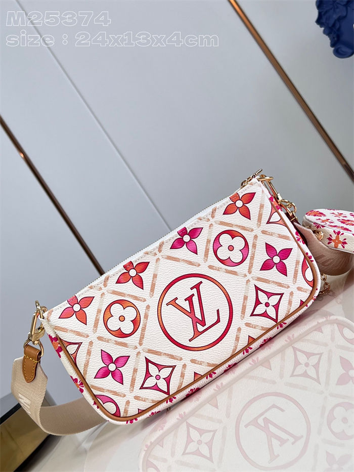 Louis Vuitton MULTI POCHETTE ACCESSOIRES Monogram Tiles coated canvas M25374 High