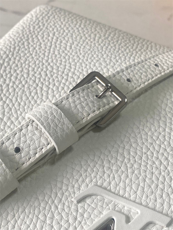 Louis Vuitton Capucines BB Bag Taurillon and ostrich leather N81409 White High