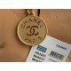 Chanel 22 MEDIUM HANDBAG Shiny Calfskin & Gold-Tone Metal AS3261 Camel High