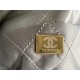 Chanel 22 SMALL HANDBAG Shiny Calfskin & Gold-Tone Metal AS3260 Grey High