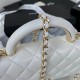 Chanel Wallet on Chain With Handle AP2844 Lambskin & Gold-Tone Metal White High