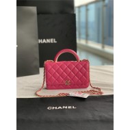 Chanel Wallet on Chain With Handle AP2844 Lambskin & Gold-Tone Metal Pink High