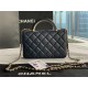 Chanel Wallet on Chain With Handle AP2844 Lambskin & Gold-Tone Metal Navy High