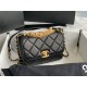 MINI FLAP BAG Lambskin, Strass & Gold-Tone Metal AS3239 Black High