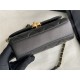 MINI FLAP BAG Lambskin, Strass & Gold-Tone Metal AS3239 Black High