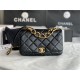 Small Flap Bag AS3367 Lambskin & Gold-Tone Metal Black High