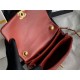 Mini Flap Bag AS3366 Lambskin & Gold-Tone Metal Red High