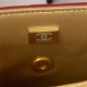 Chanel MINI FLAP BAG AS3378 Lambskin & Gold-Tone Metal Red A