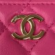 Chanel VANITY WITH CHAIN AP2846 Lambskin & Gold-Tone Metal Fuchsia A