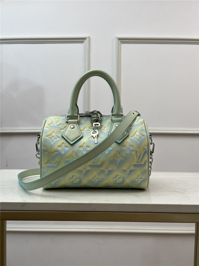 Louis Vuitton SPEEDY BANDOULIÈRE 20 Sprayed and embossed grained cowhide leather M46092 High