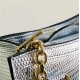 Gucci Diana mini tote bag 675800 Lizard Silver High