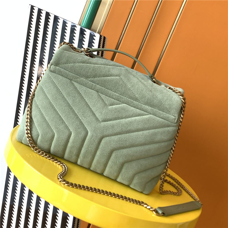 LOULOU SMALL BAG IN Y-QUILTED SUEDE High