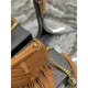 COLLEGE MEDIUM CHAIN BAG IN LIGHT SUEDE WITH FRINGES High