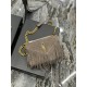 COLLEGE MEDIUM CHAIN BAG IN LIGHT SUEDE WITH FRINGES High