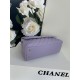 FLAP BAG WITH TOP HANDLE Grained Calfskin Purple-binding Gold Metal High