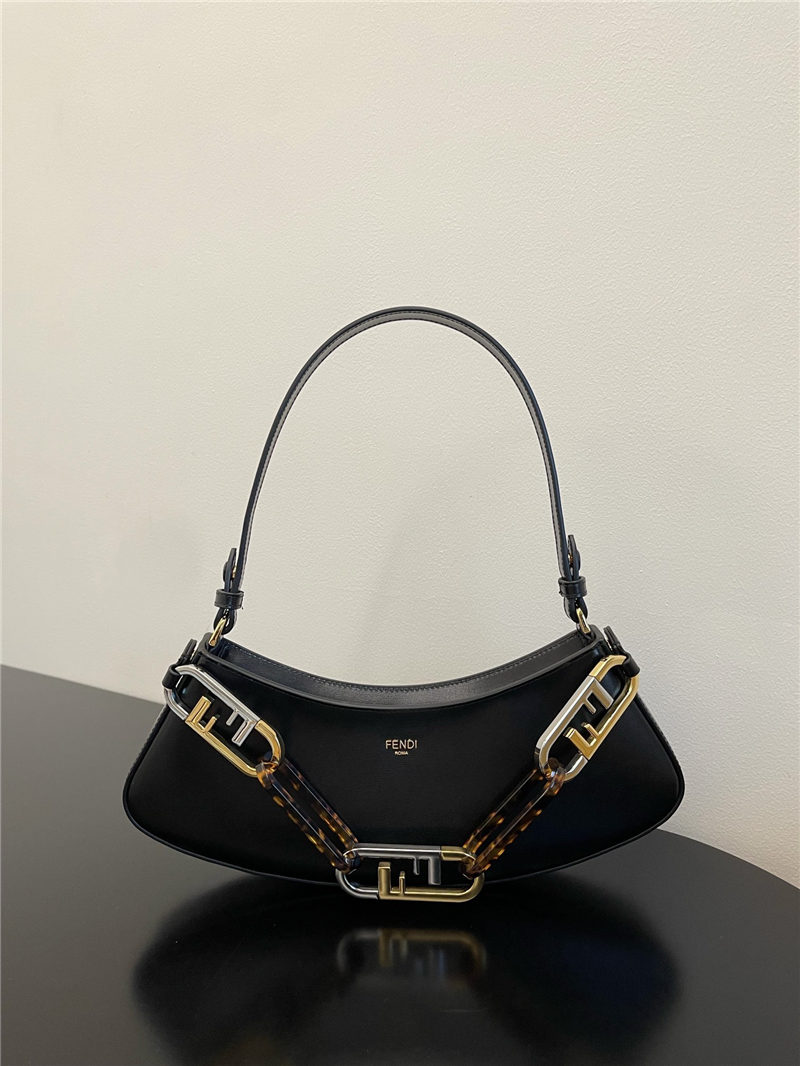 Fendi O’Lock Swing leather pouch High