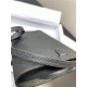 Hermes Kelly Classique To Go wallet Epsom calfskin Black Silver-Metal WAX High