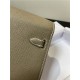 Hermes Kelly Classique To Go wallet Epsom calfskin Etoupe Gold-Metal WAX High