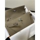 Hermes Kelly Classique To Go wallet Epsom calfskin Etoupe Silver-Metal WAX High