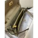 Hermes Kelly Classique To Go wallet Epsom calfskin Warm Grey Gold-Metal WAX High