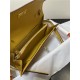 Hermes Kelly Classique To Go wallet Epsom calfskin Yellow Gold-Metal WAX High