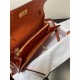 Hermes Kelly Classique To Go wallet Epsom calfskin Orange Gold-Metal WAX High