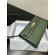 Hermes Kelly Classique To Go wallet Epsom calfskin Olive Gold-Metal WAX High